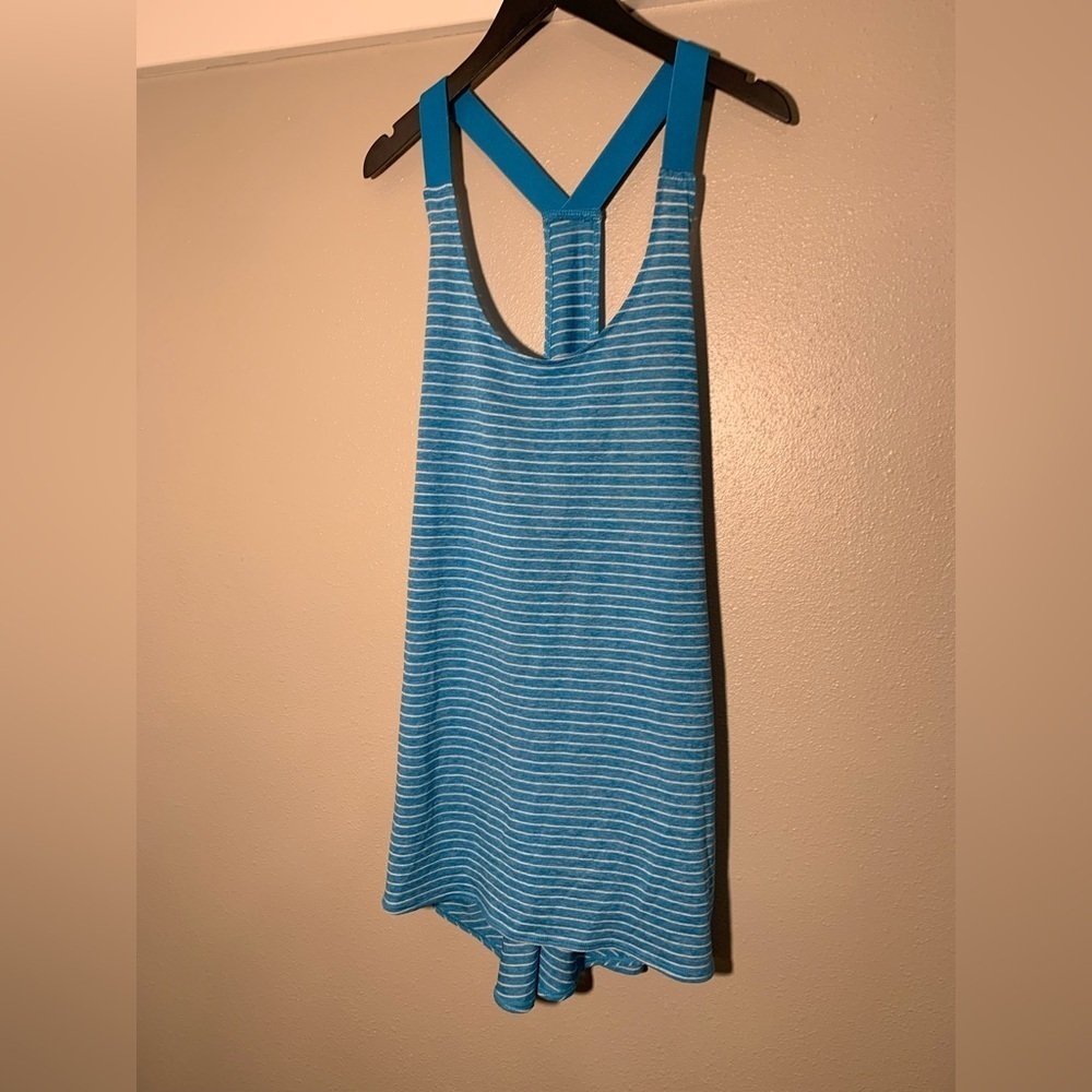 Nike Sporty tank top - blue & white striped